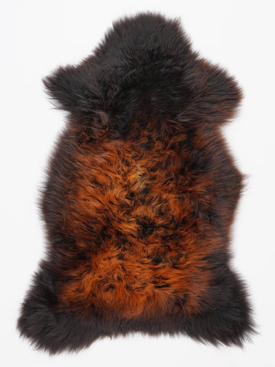"Rusty" flerfärgat fårskinn M