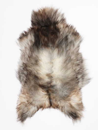 Grått isländskt fårskinn XL