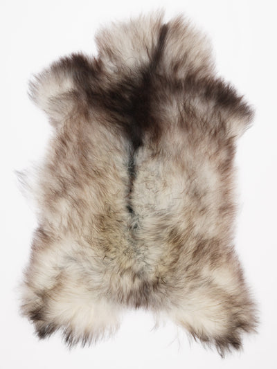 Grått isländskt fårskinn XL