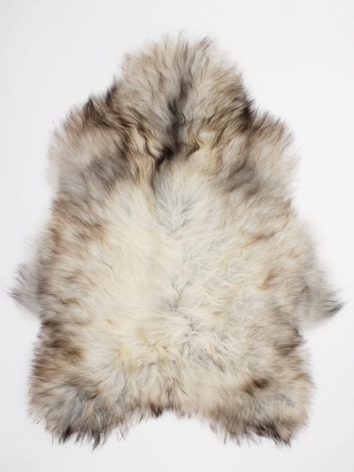 Grått isländskt fårskinn XL