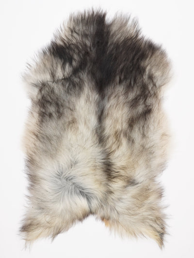 Grått isländskt fårskinn XL