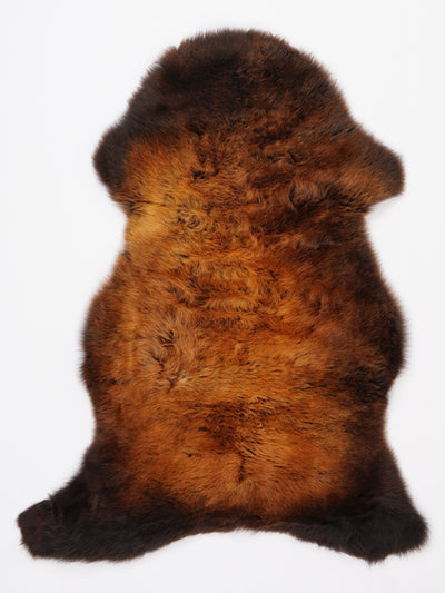 "Rusty" flerfärgat fårskinn L