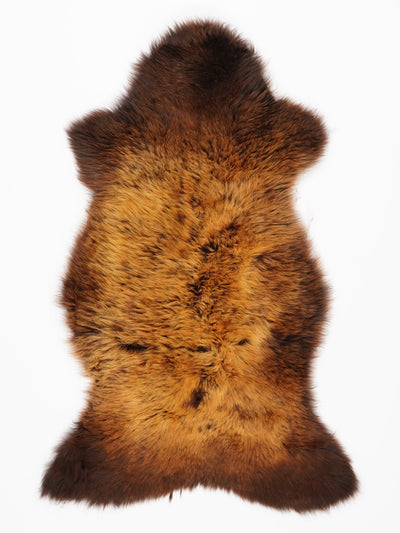 "Rusty" flerfärgat fårskinn L