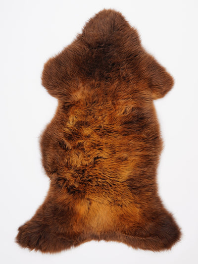 "Rusty" flerfärgat fårskinn XL