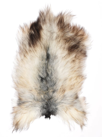 Grått isländskt fårskinn L