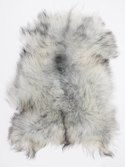 Grått isländskt fårskinn L