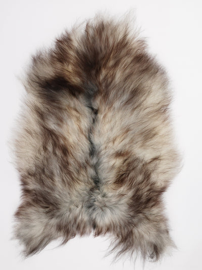 Grått isländskt fårskinn L