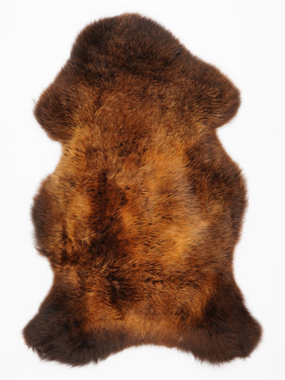 "Rusty" flerfärgat fårskinn L