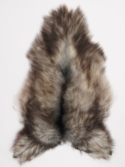 Grått isländskt fårskinn XL