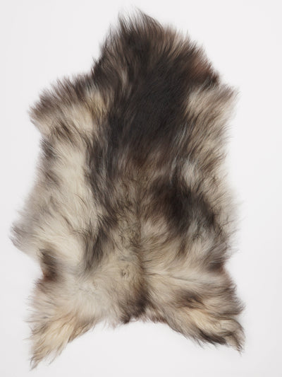 Grått isländskt fårskinn L