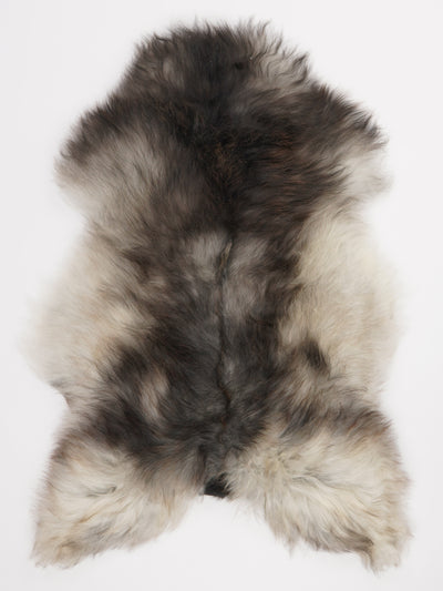 Grått isländskt fårskinn L