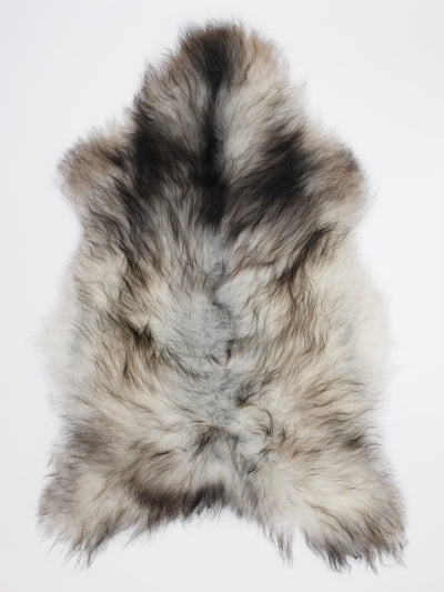 Grått isländskt fårskinn XL