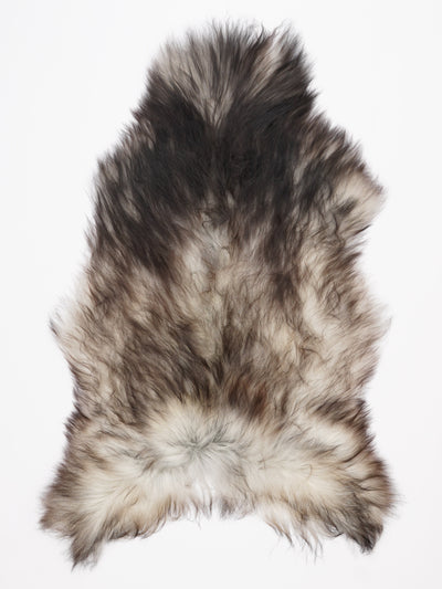 Grått isländskt fårskinn XL