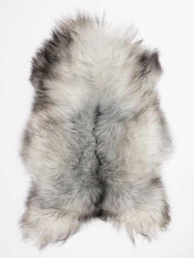 Grått isländskt fårskinn XL