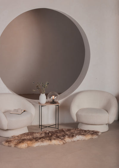 Dubbelt mufflon fårskinn