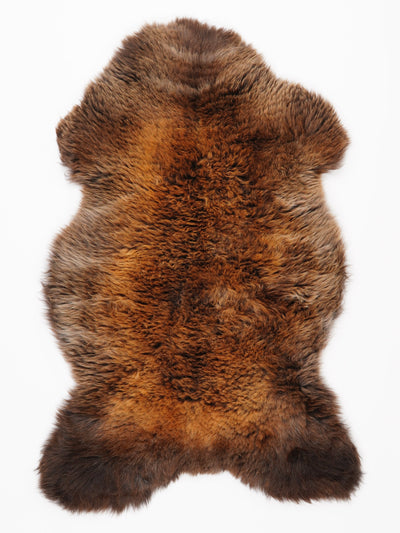 "Rusty" flerfärgat fårskinn L