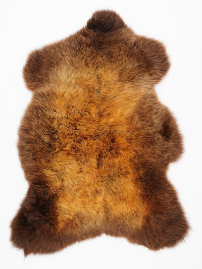 "Rusty" flerfärgat fårskinn M