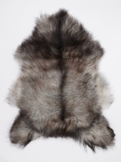 Grått isländskt fårskinn L