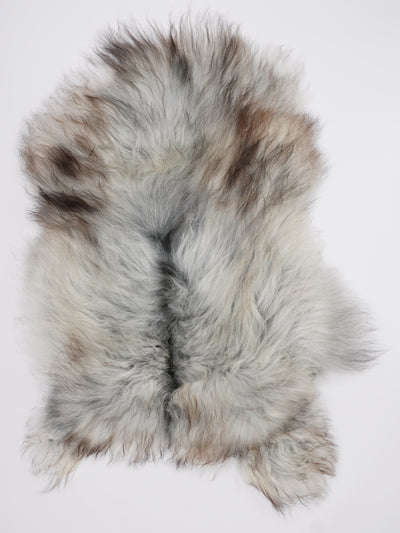 Grått isländskt fårskinn L