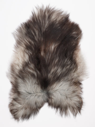 Grått isländskt fårskinn XL