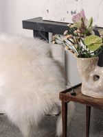 Vitt isländskt fårskinn