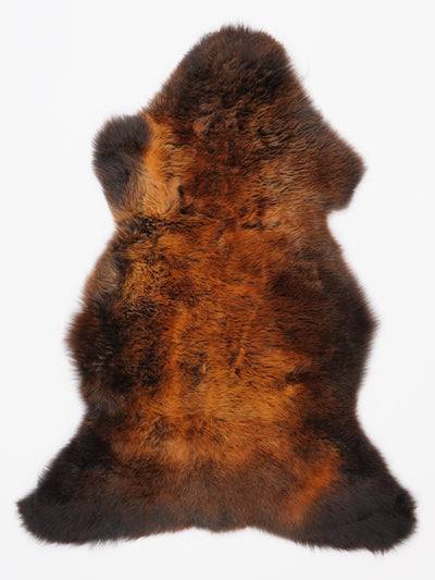 "Rusty" flerfärgat fårskinn M