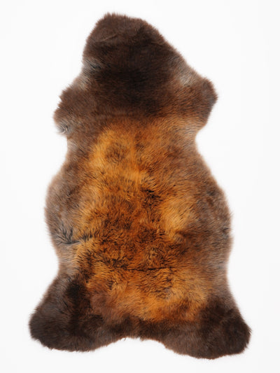 "Rusty" flerfärgat fårskinn XL