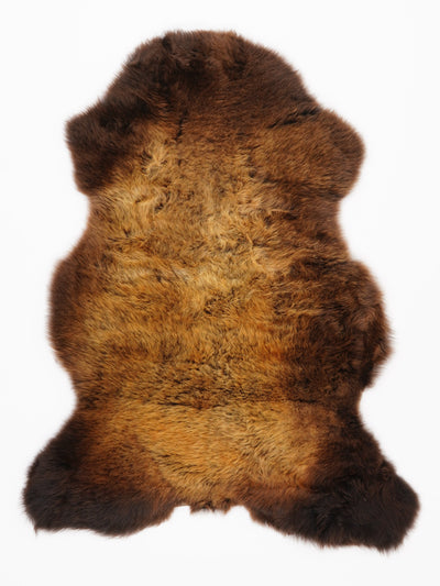 "Rusty" flerfärgat fårskinn M