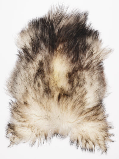 Grått isländskt fårskinn L