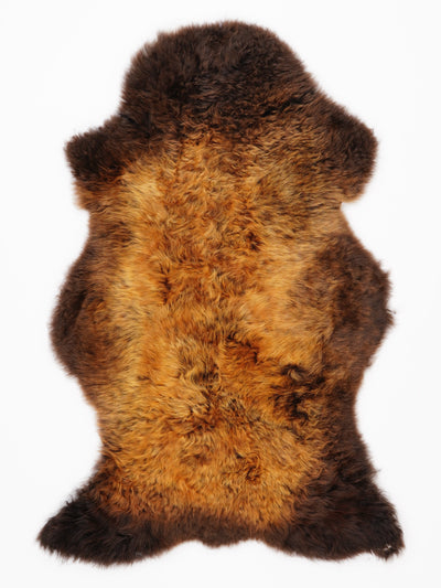 "Rusty" flerfärgat fårskinn M