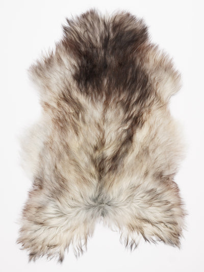 Grått isländskt fårskinn L