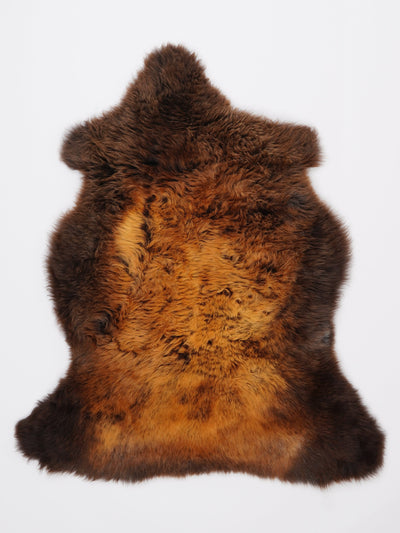 "Rusty" flerfärgat fårskinn M