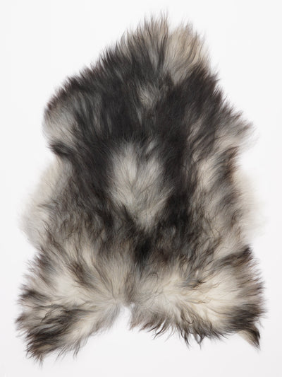 Grått isländskt fårskinn L