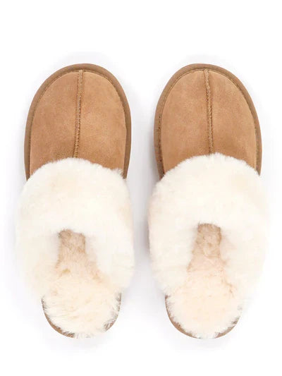Fårskinntofflor