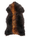 "Rusty" flerfärgat fårskinn M
