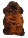 "Rusty" flerfärgat fårskinn M