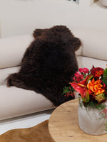 Mörkbrunt fårskinn