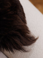 Mörkbrunt fårskinn