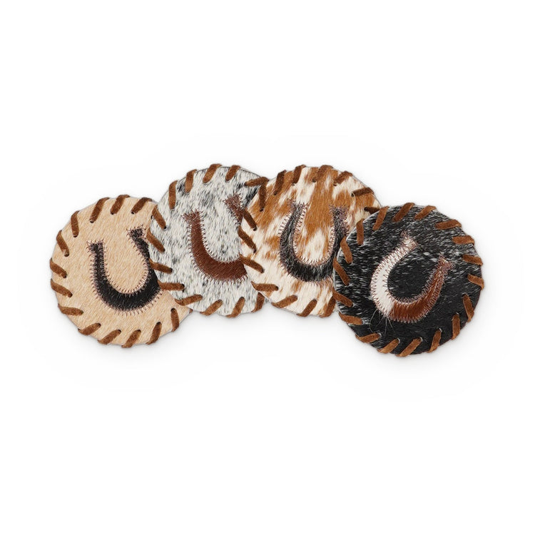 Glasunderlägg i koskinn