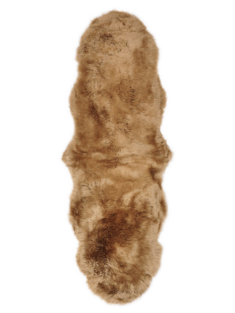 Dubbelt fårskinn från Nya Zeeland 180 × 60 cm – Ginger