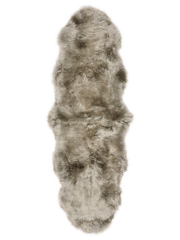 Dubbelt fårskinn från Nya Zeeland 180 × 60 cm – Taupe