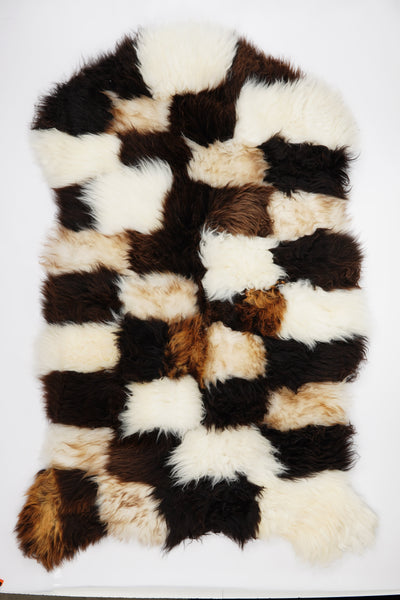 Flerfärgat fårskinn "MIX" XXXXL